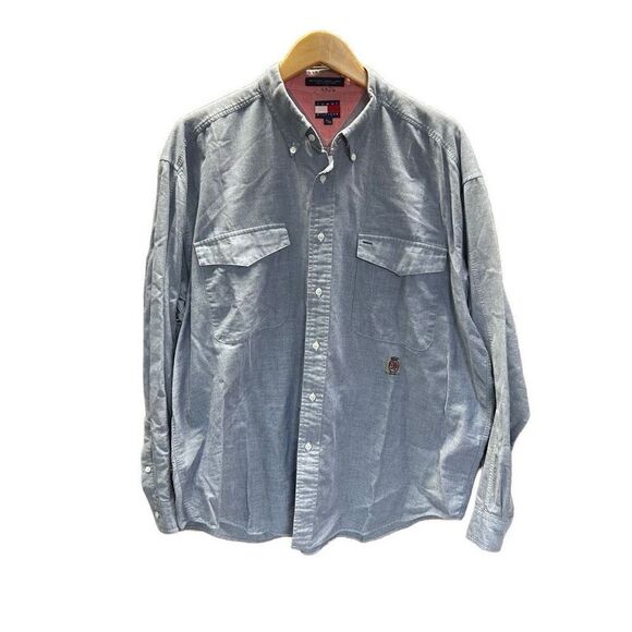 Tommy Hilfiger Extra Large (XL) Long Sleeve Light Blue Button Down - Picture 1 of 7
